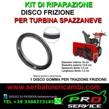 Ruota gomma attrito frizione